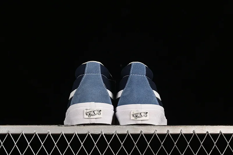 All categories Vans Vans series Vans Mid Vans Sk8-Mid Reissue 83 high-end branch blue stitching suede casual retro skateboard shoes VN000CQQDWR